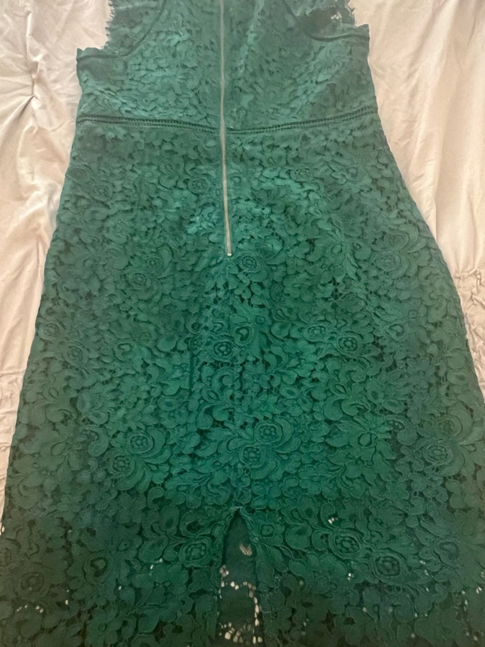 Bardot Lace Cocktail Party Dress Green Size L US 10 - Picture 4 of 8